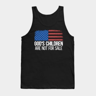 God's Children are not for sale USA flag Tank Top